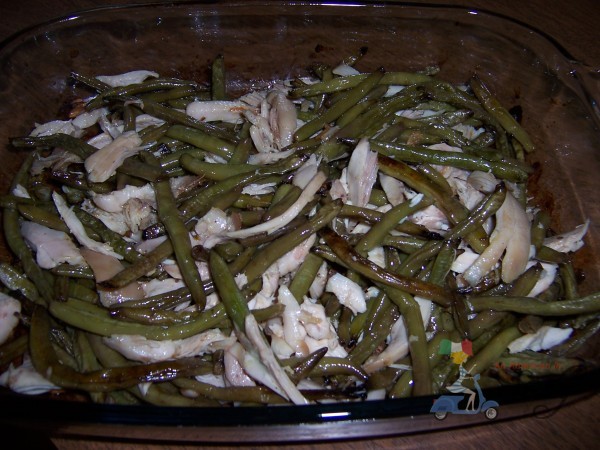 string beans with chicken and rice 